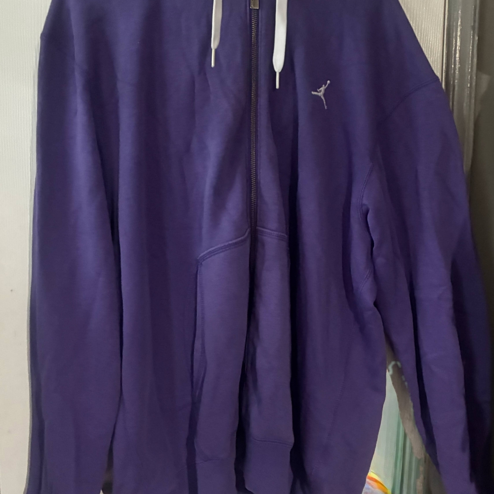 Jordan Purple Zip Up Sweater